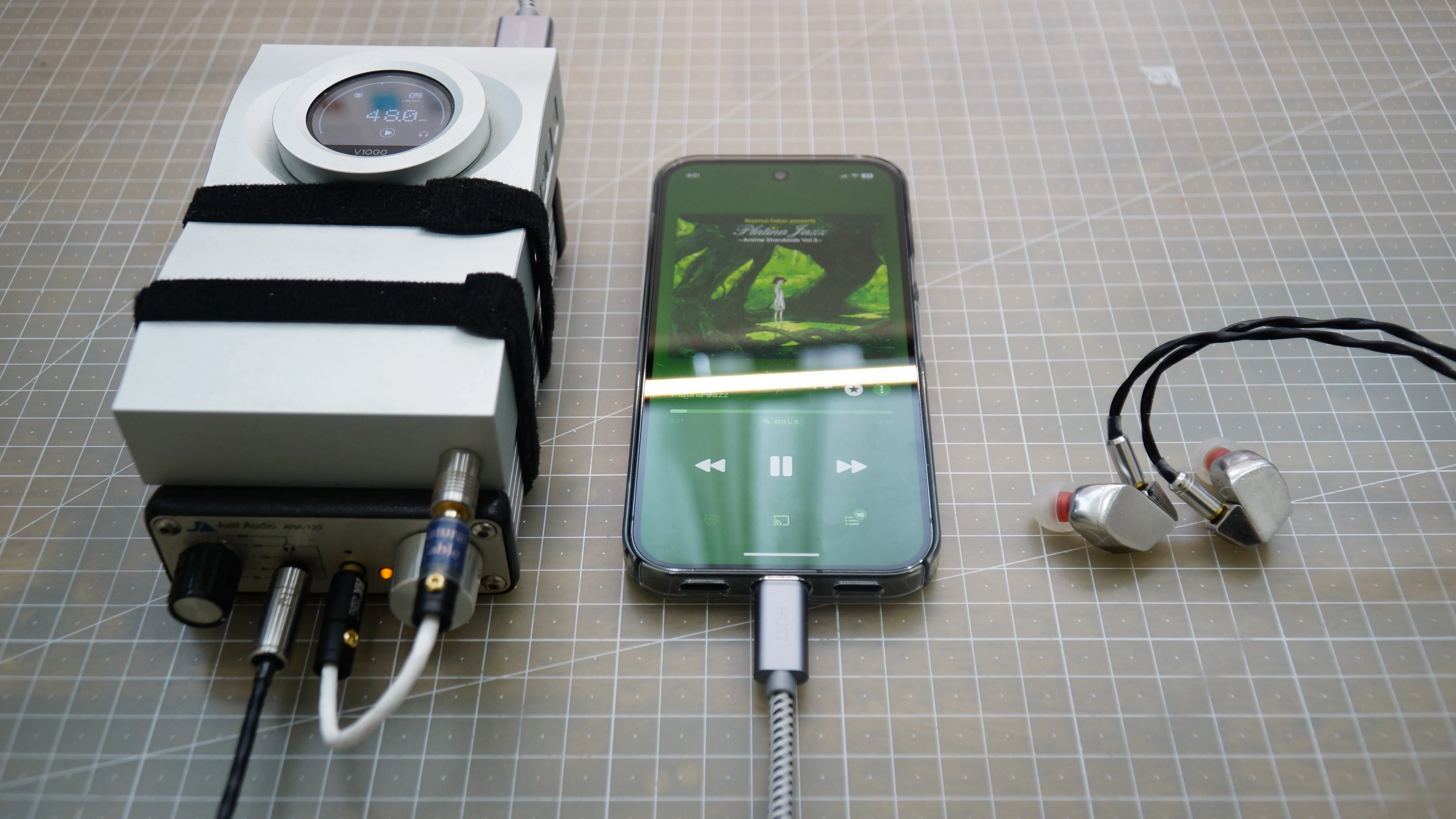 Aurender FlowとAHA-120で作ったポータブルオーディオシステムです。
