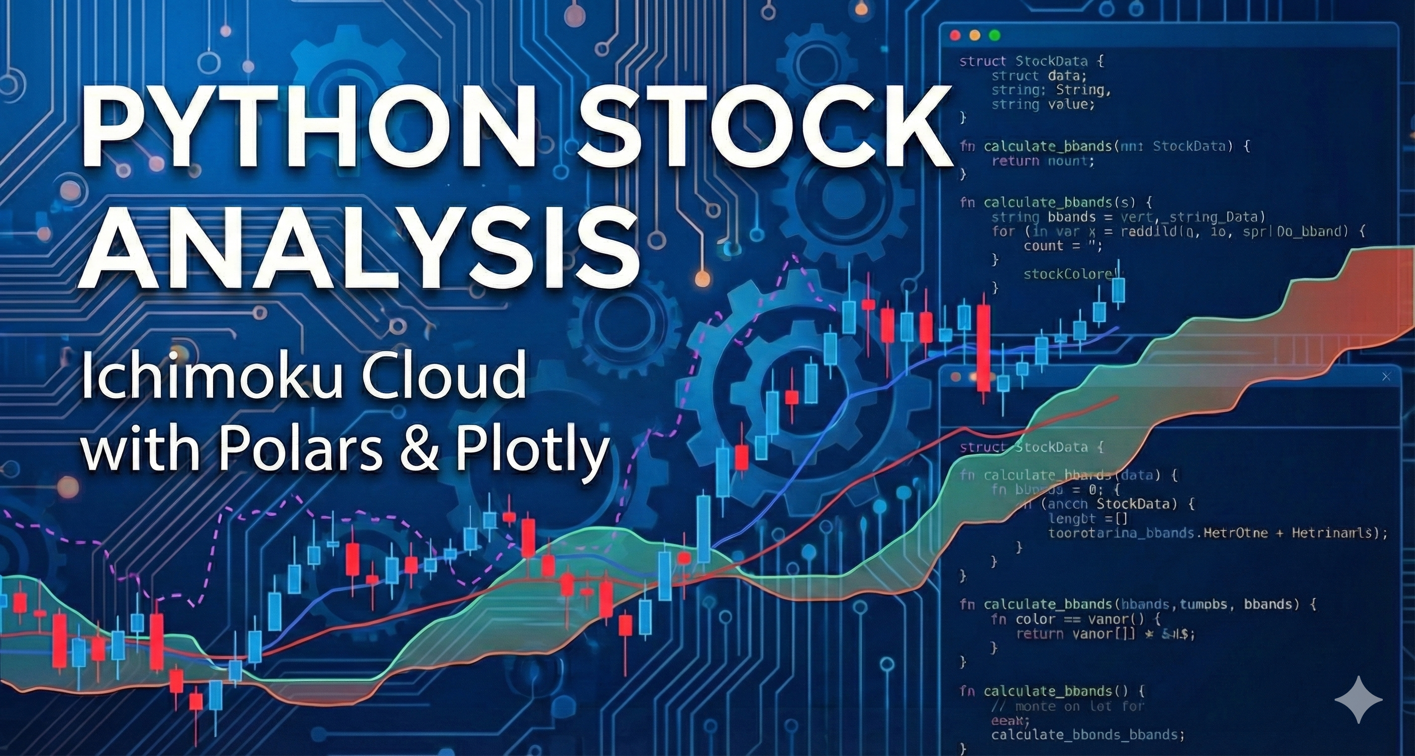 [Pythonによる株式分析]Polarsで一目均衡表の計算をし表示する
